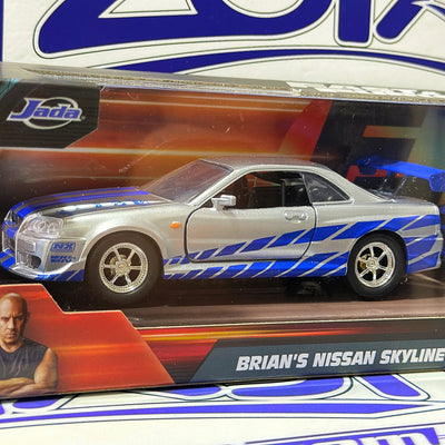 31980 BRIANS NISSAN SKYLINE GTR R34 & BRIANS NISSAN SKYLINE GTR R34 1/32