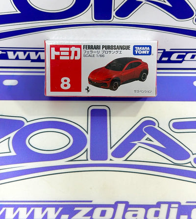 8 FERRARI PUROSANGUE TOMICA
