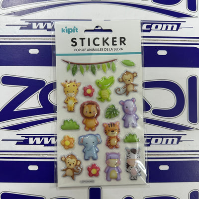 STICKER POP UP ANIMALES DE LA SELVA - darkloi - Zoladi Perú