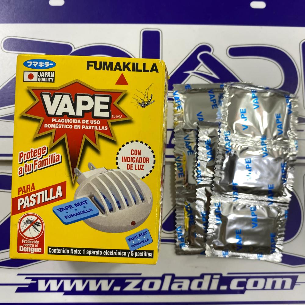 VAPE APARATO PLAGICIDA CON 8 pastillas