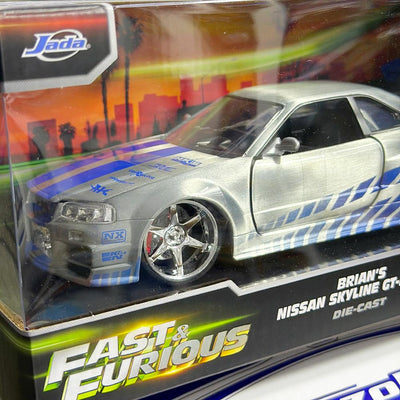 PROMO DEL DÍA 36818 BRIANS NISSAN SKYLINE GTR R34 1/24 FAST AND FURIOUS 25 ANIVERSARIO
