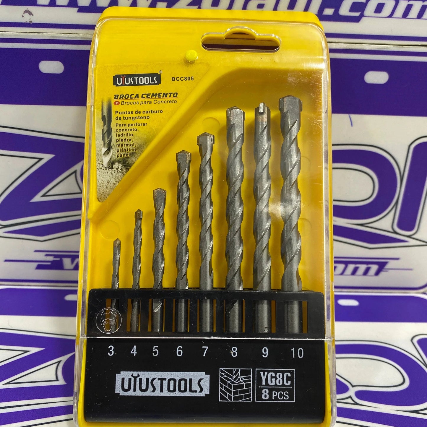 JUEGO DE BROCAS PARA CEMENTO 8PCS
