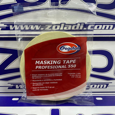 CINTA MASKING TAPE 1/2" PROFESIONAL 550