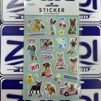 STICKER POP UP PERRO COOL - darkloi - Zoladi Perú