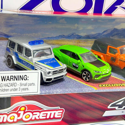 T0819 SET MAJORETTE 4X4