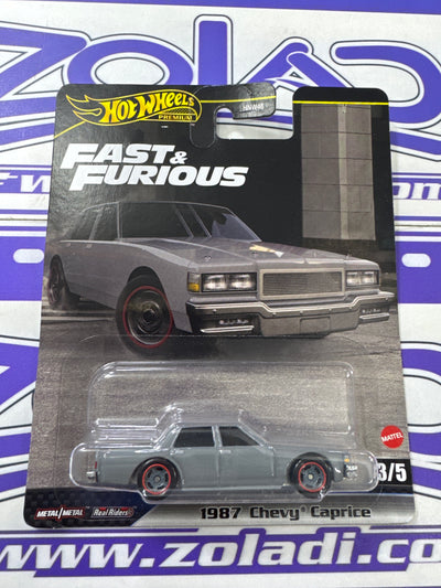1987 CHEVY CAPRICE F&F - Hot Wheels Premium - Zoladi Perú