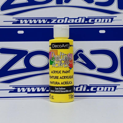 Amarillo Pintura Acrílica 118 ml | Secado Rápido, Alta Cobertura, Pintura de Arte y Para Manualidades