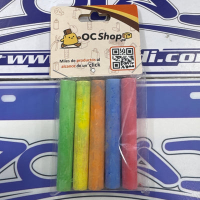 PACK 5 TIZAS DE COLORES