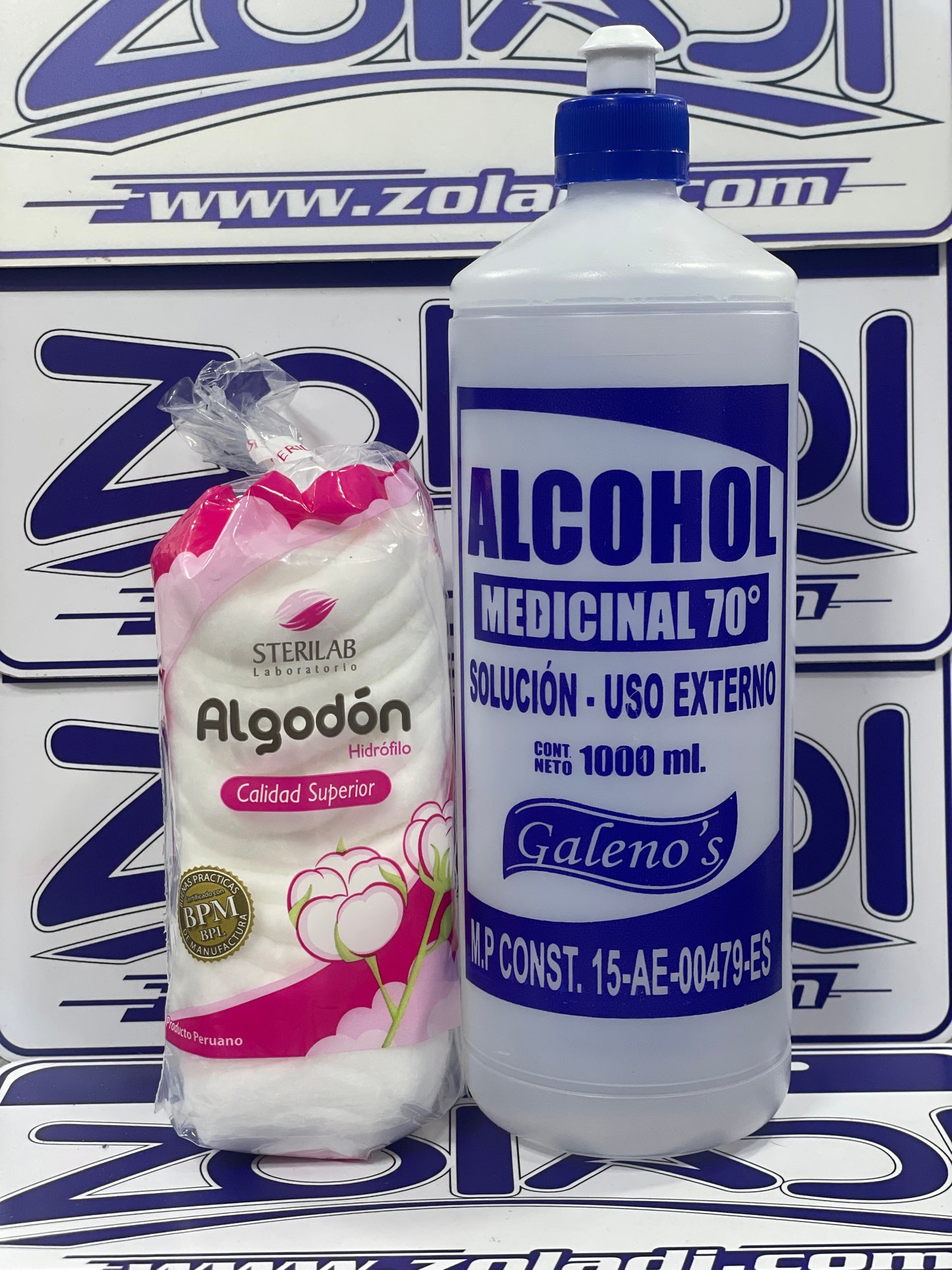 PACK DESINFECTANTE DE HERIDAS - ALCOHOL Y ALGODON