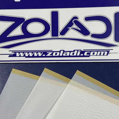 PACK DE 03 PAPEL COREANO BLANCO Y DORADO CON LINEAS CURVAS
