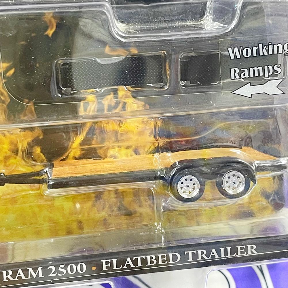 31120 1958 PLYMOUTH FURY / 2018 DODGE RAM 2500 / FLATBED TRAILER