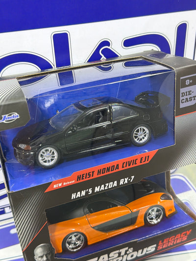 34249 HONDA CIVIC EJ1 HANS MAZDA RX7 1/32 JADA