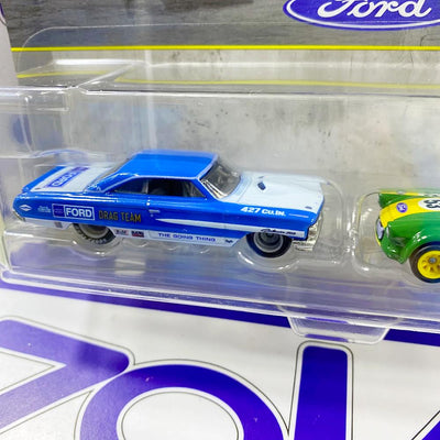 JHW50 CUSTOM PERSONNALISE 64 GALAXIE 500 / 67 FORD ANGLIA RACER VOITURE DE COURSE