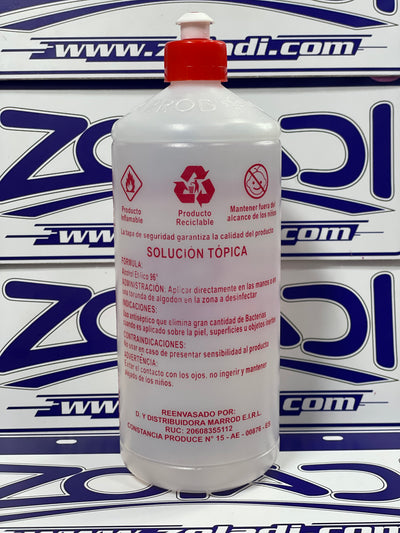 ALCOHOL DESINFECTANTE PURO 96° 1L