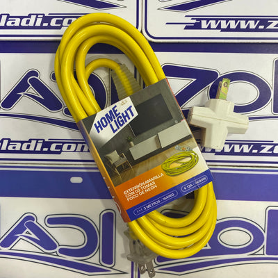 PACK DE EXTENSION DE 3m Y ADAPTADOR DE CRUZ TRIPLE ENCHUFE