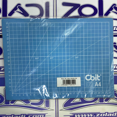 PLANCHA PARA CORTE A4 CON CUADRICULA Y ANGULOS