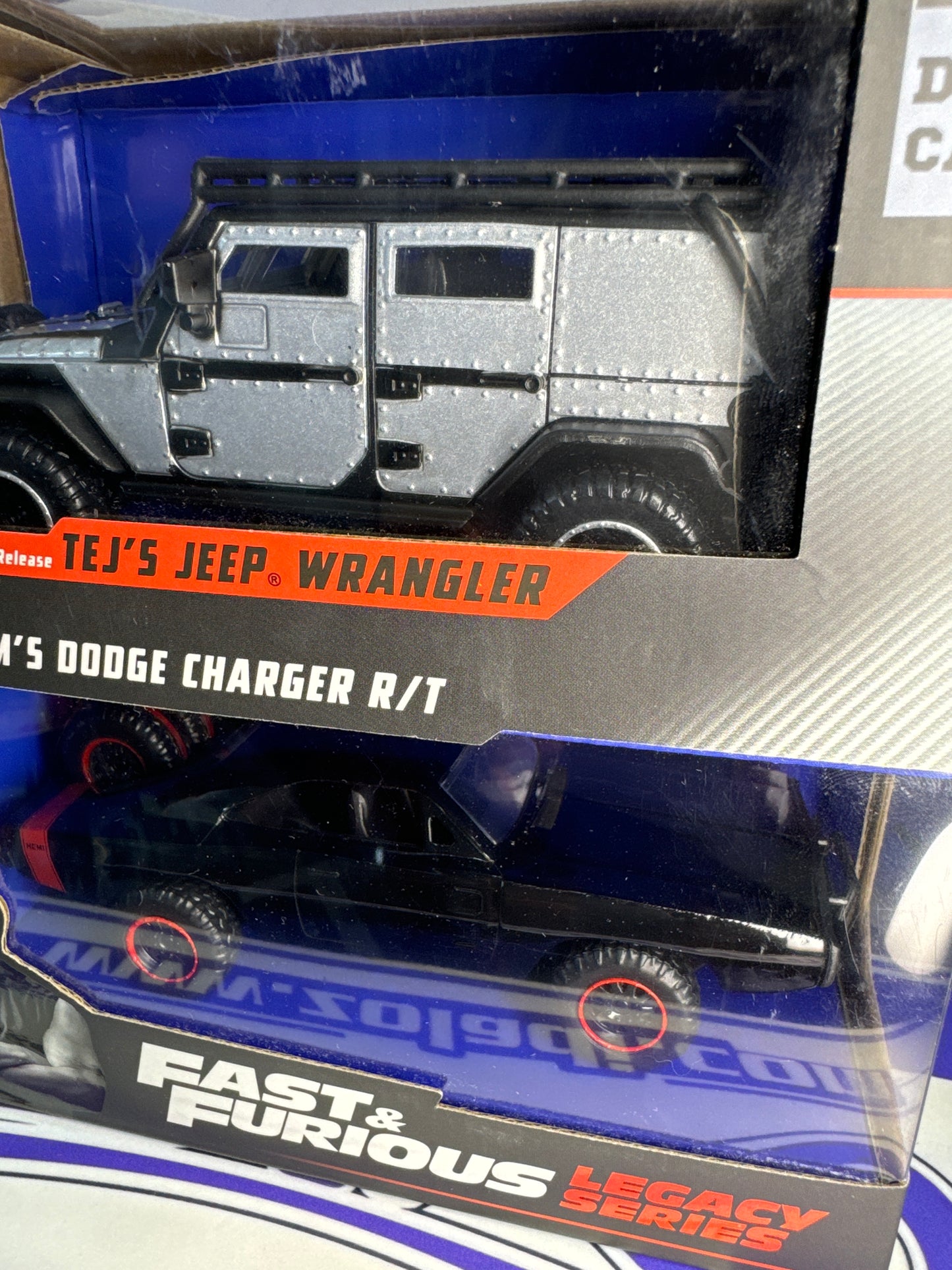 34252 TEJS JEEP WRANGLER DOMS DODGE CHARGER RT JADA 1/32