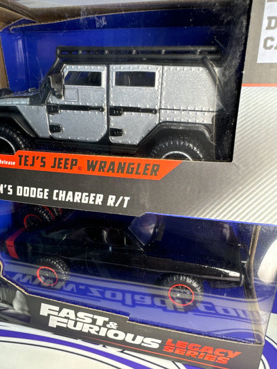 34252 TEJS JEEP WRANGLER DOMS DODGE CHARGER RT JADA 1/32