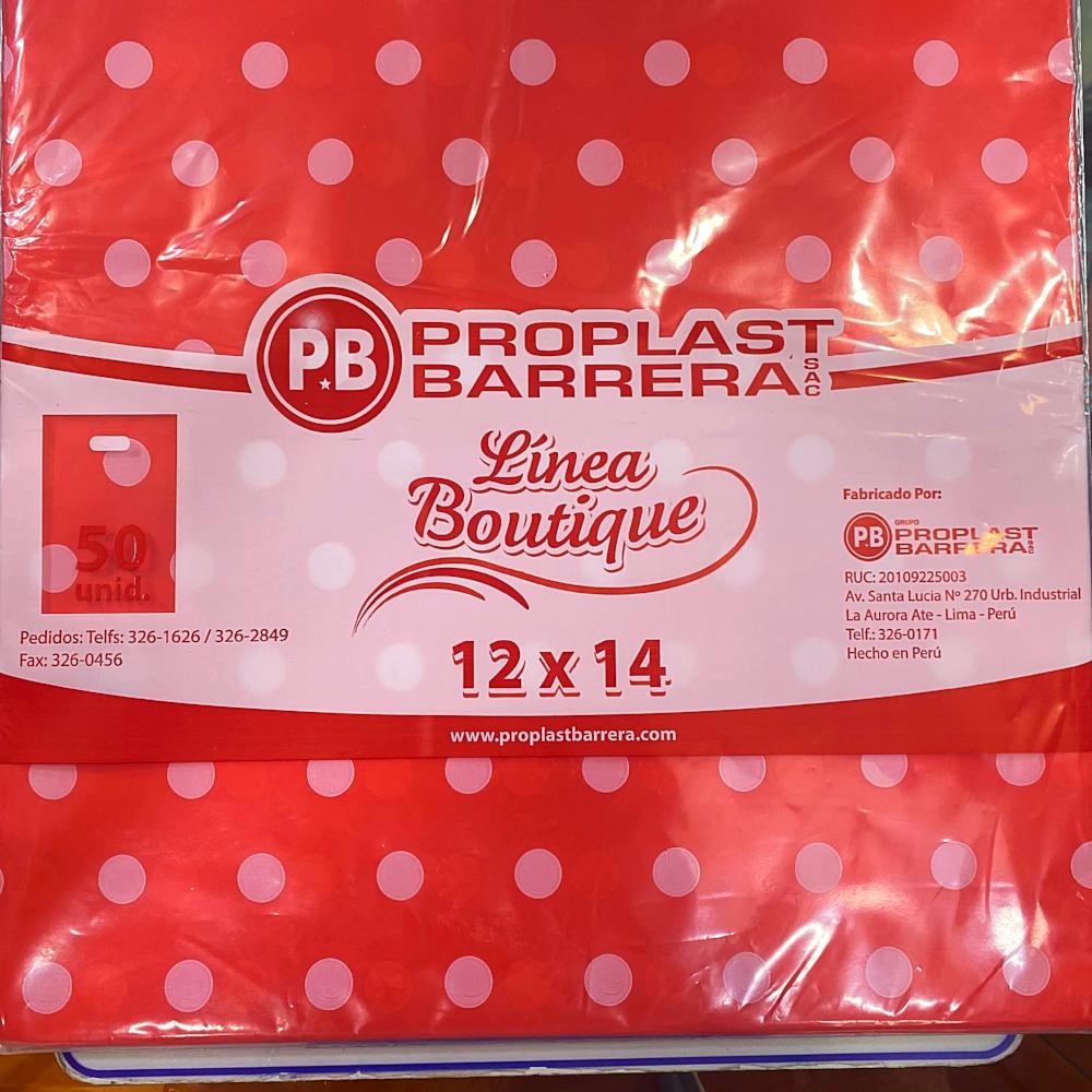 BOLSAS PLASTICAS 50und 12x14 (MEDIANA)