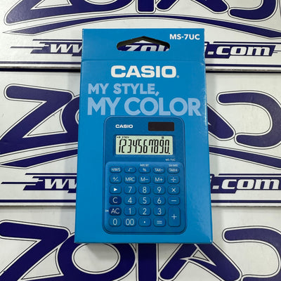 CALCULADORA DIGITAL CASIO MS-7UC COLORES VARIADOS - paruro - Zoladi Perú