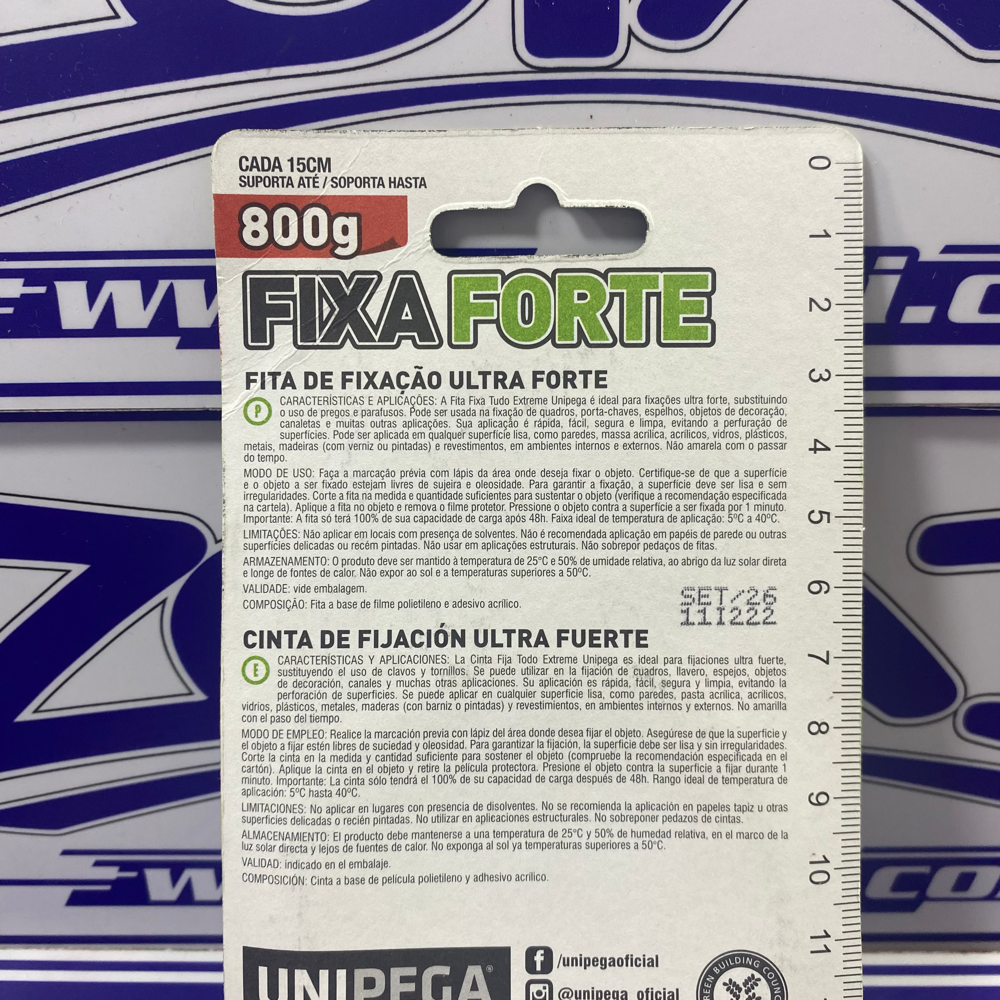 CINTA DOBLE CONTACTO TRANSPARENTE UNIPEGA