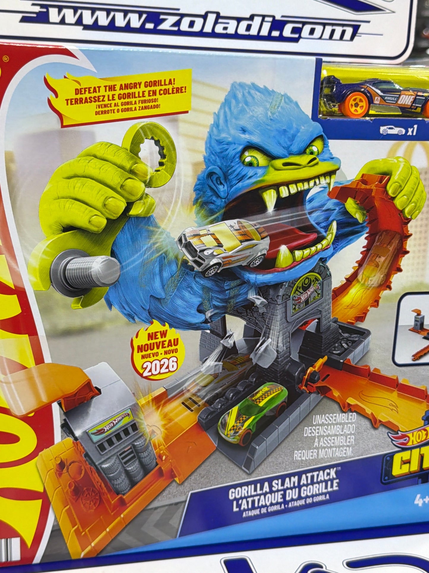 JHL92 GORILLA SLAM ATAQUE PISTA HOTWHEELS