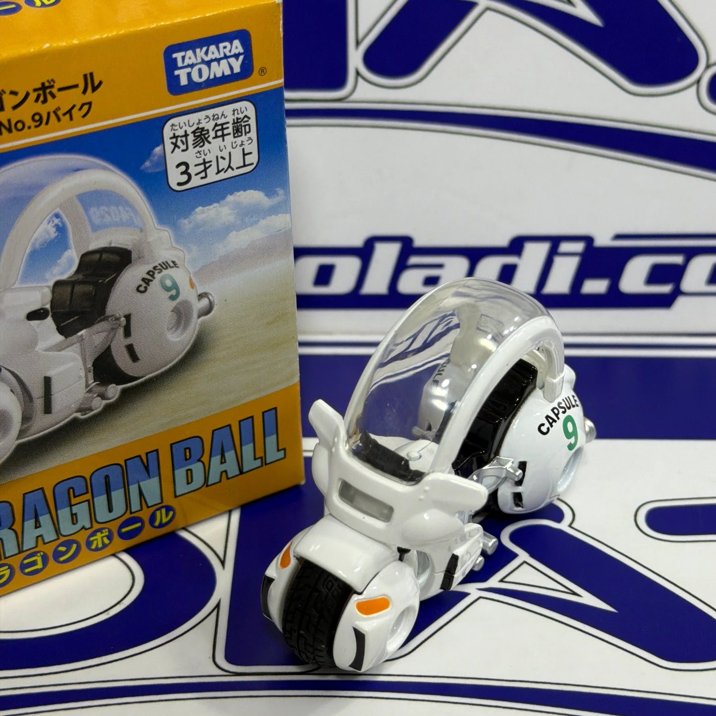 DRAGON BALL CAPSULA BULMA MOTOCICLETA TOMICA Tomica Takara Tomy Zoladi