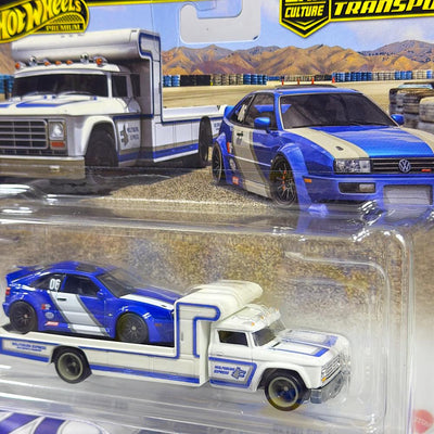 JHX95 VOLKSWAGEN CORRADO VR6 Y RETRO RIG CAMION TEAM TRANSPORT
