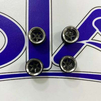 KURO ZOKU SET DE 4 LLANTAS STARFISH GUN CHROME