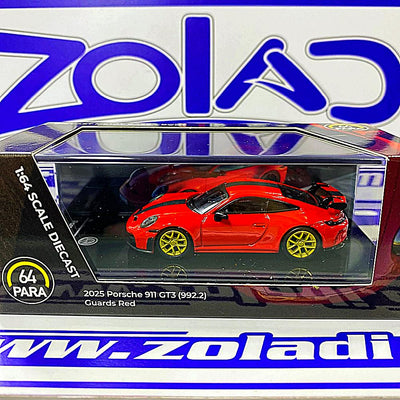 1/64 2025 PORSCHE 911 GT3 RED PARA64 Tarmac Works disponible en Zoladi Lima