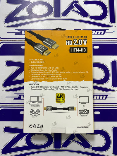 CABLE HD2.0V PREMIUM 3M paruro disponible en Zoladi Lima