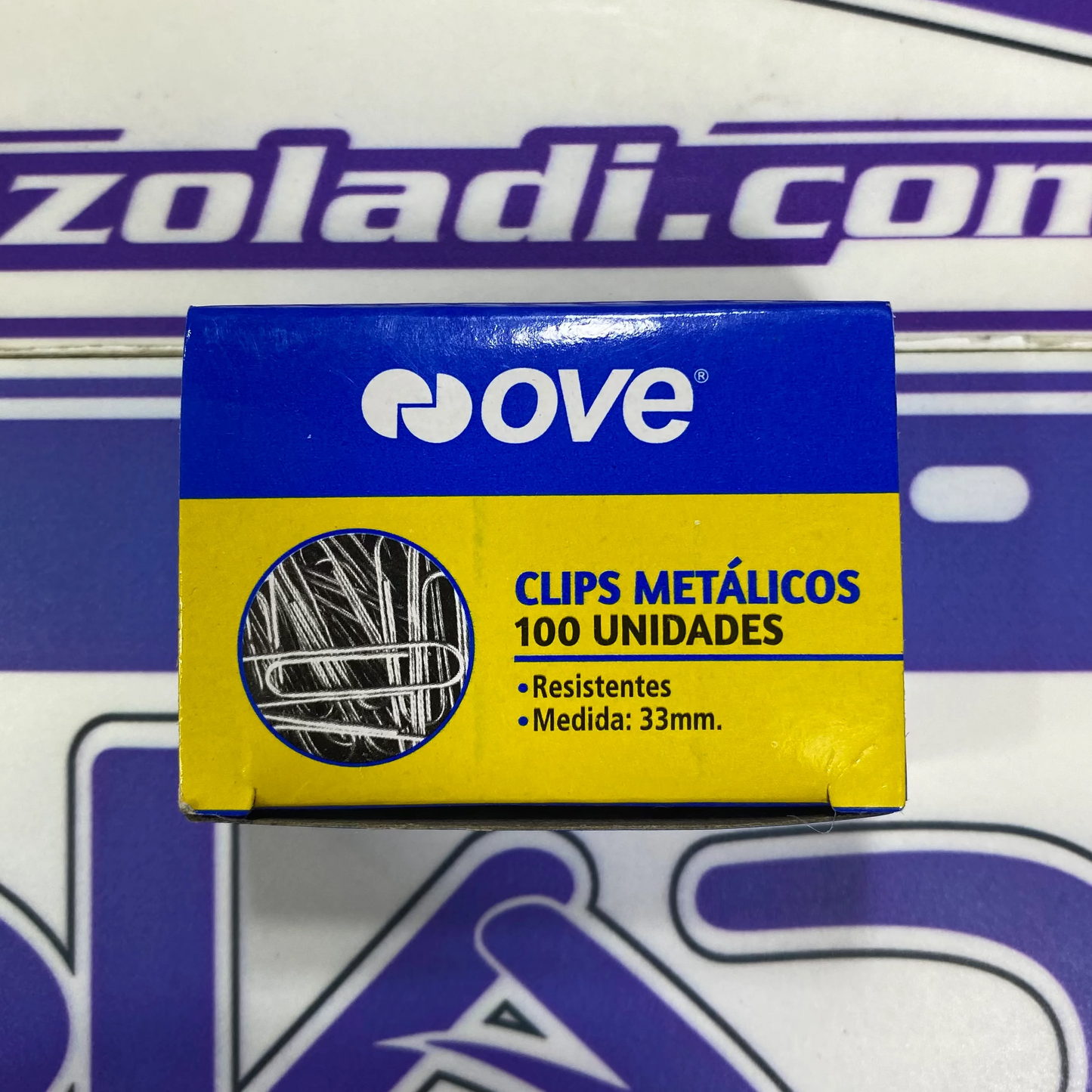 CLIPS METÁLICOS 100 UNIDADES