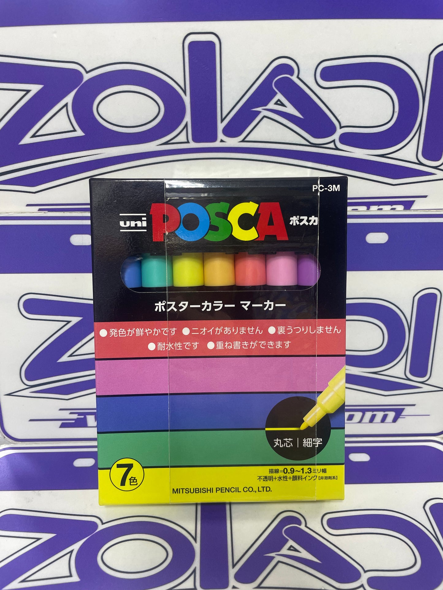 PC-3M POSCA SET DE 7 COLORES 0.9 -1.3mm