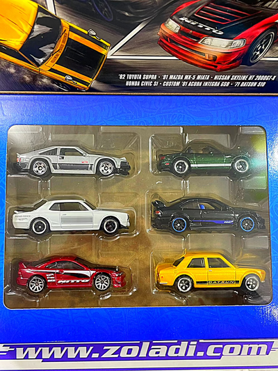 JBY77 SET SILVER HOTWHEELS PACK 6