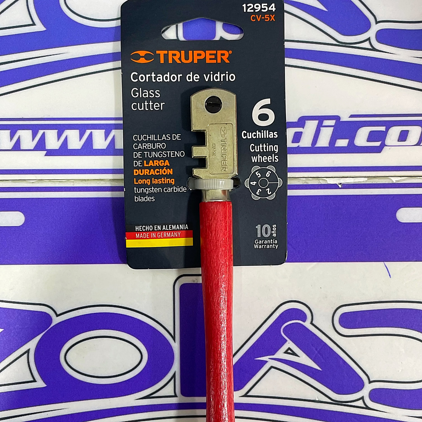CORTADOR DE VIDRIOS 5” CON 6 CUCHILLAS