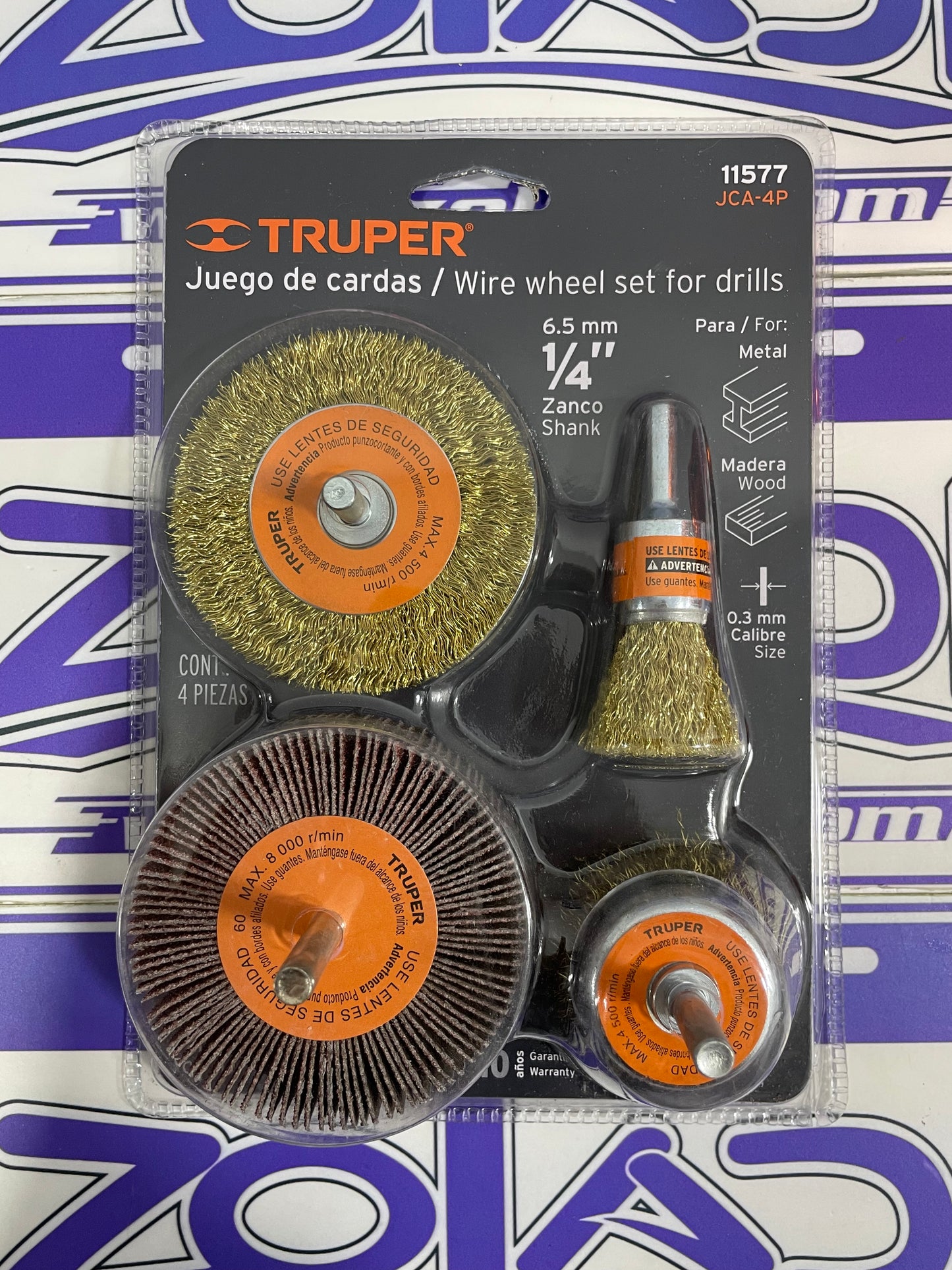 JUEGO DE LIJAS/LIMPIADOR/DRILLS PARA TALADRO