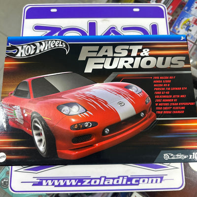 PACK DE 10 FAST AND FURIOUS - Hot Wheels - Zoladi Perú