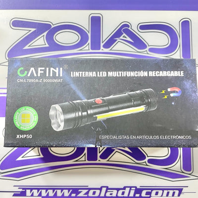 RECHARGEABLE MULTIFUNCTION LED FLASHLIGHT