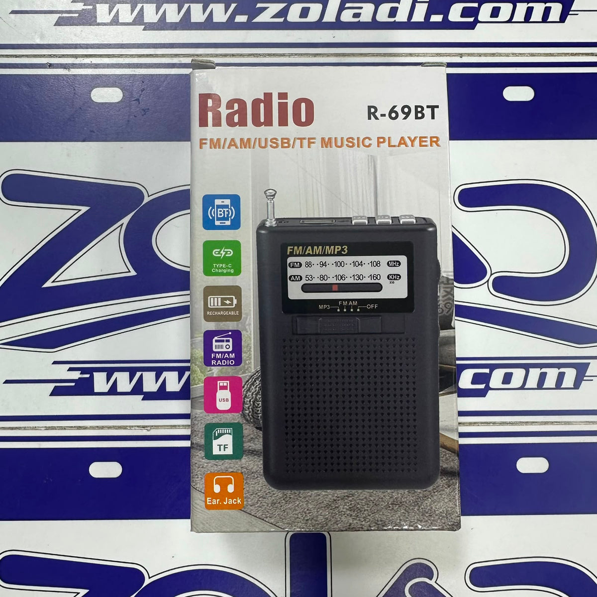 RADIO PORTATIL R-69BT AM/FM