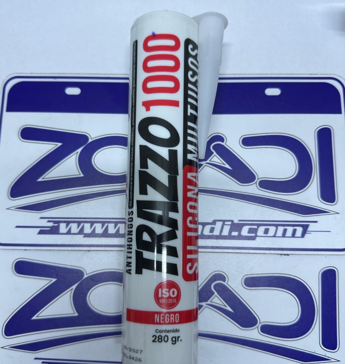 TRAZZO 1000 SILICONA MULTIUSOS NEGRO