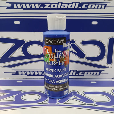 Azul Oscuro Pintura Acrílica 118 ml | Secado Rápido, Alta Cobertura, Pintura de Arte y Para Manualidades.