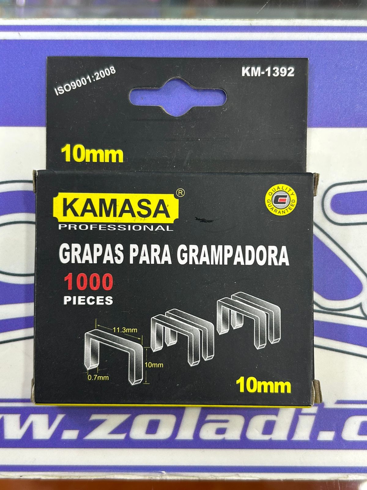 GRAPAS PARA GRAMPADORA 1000 PIEZAS 100mm Kamasa