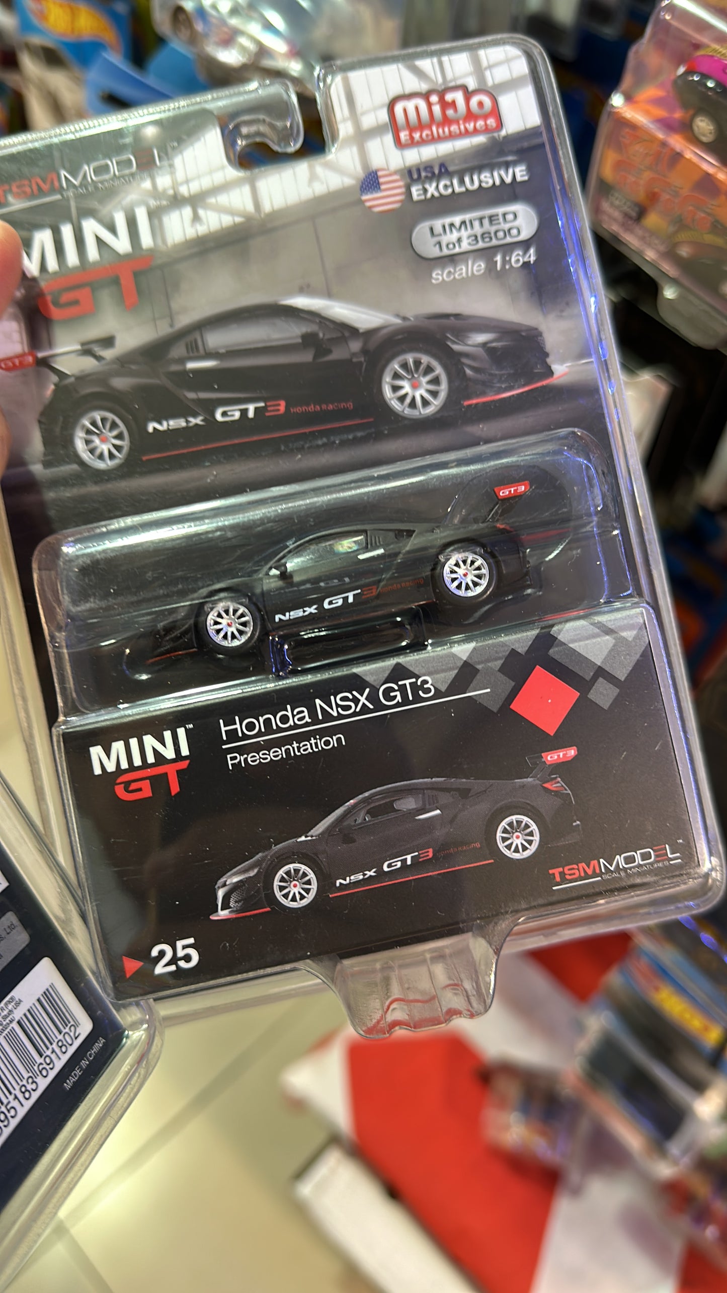 Honda Black NSX Gt3 MiniGt