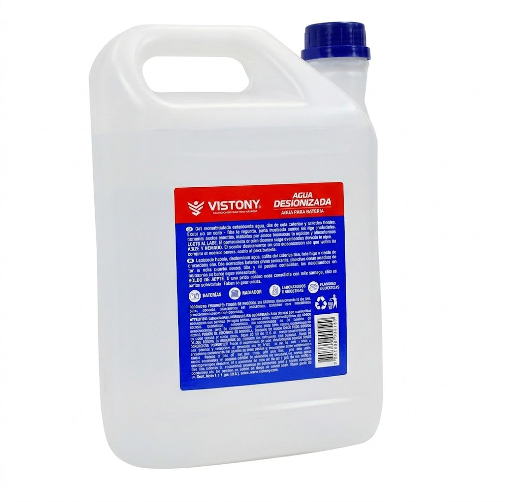 AGUA DESIONIZADA PARA BATERIA VISTONY