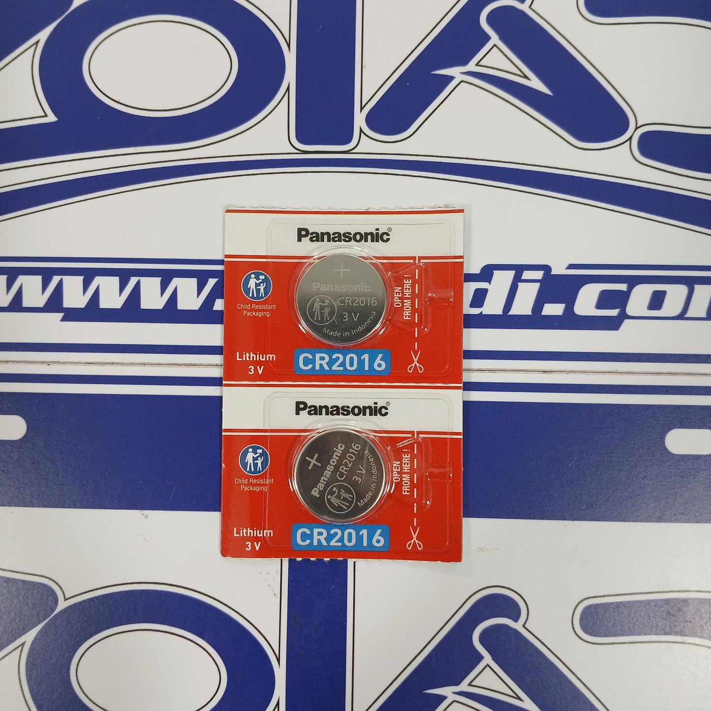 2 PILAS CR2016 TIPO BOTON PANASONIC