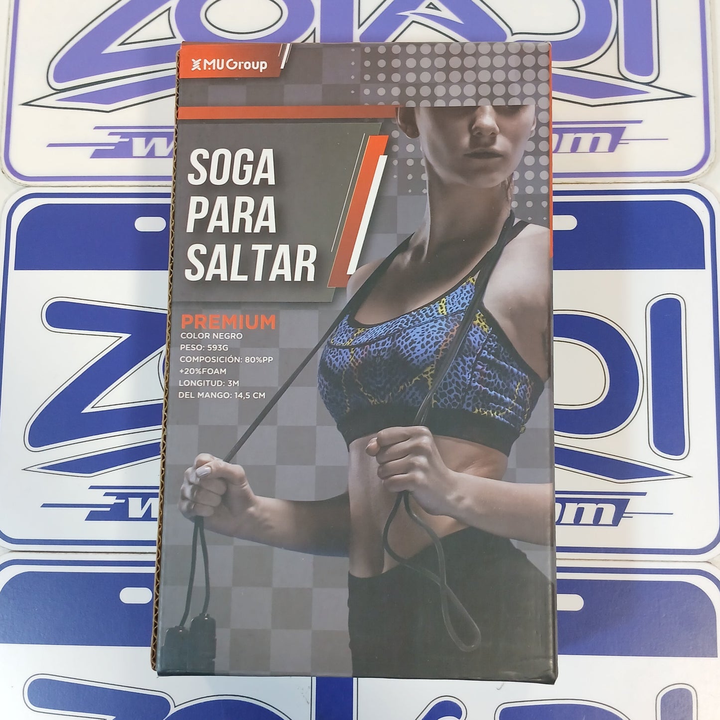 SOGA PARA SALTAR (NEGRO )