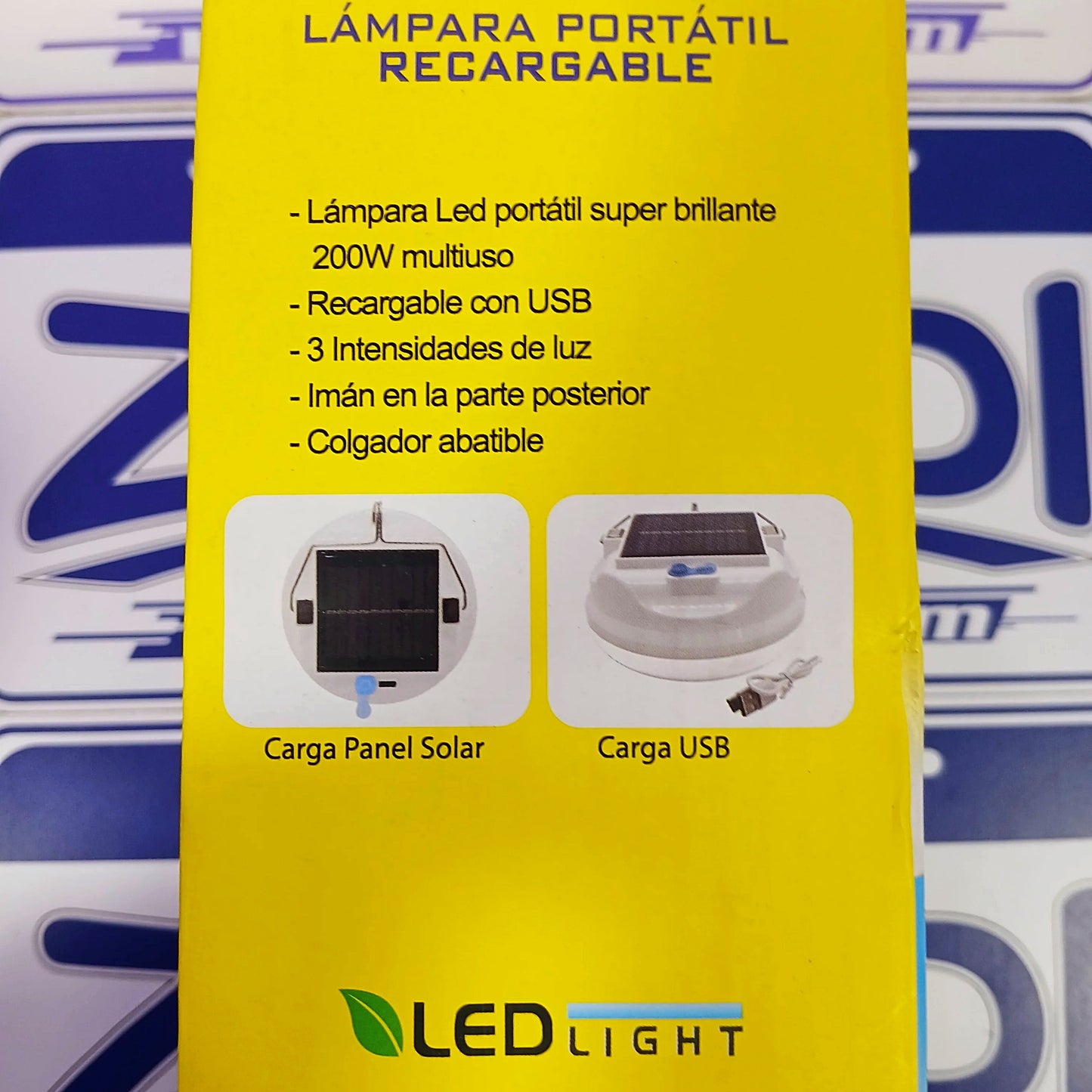 LUZ SOLAR PORTATIL RECARGABLE
