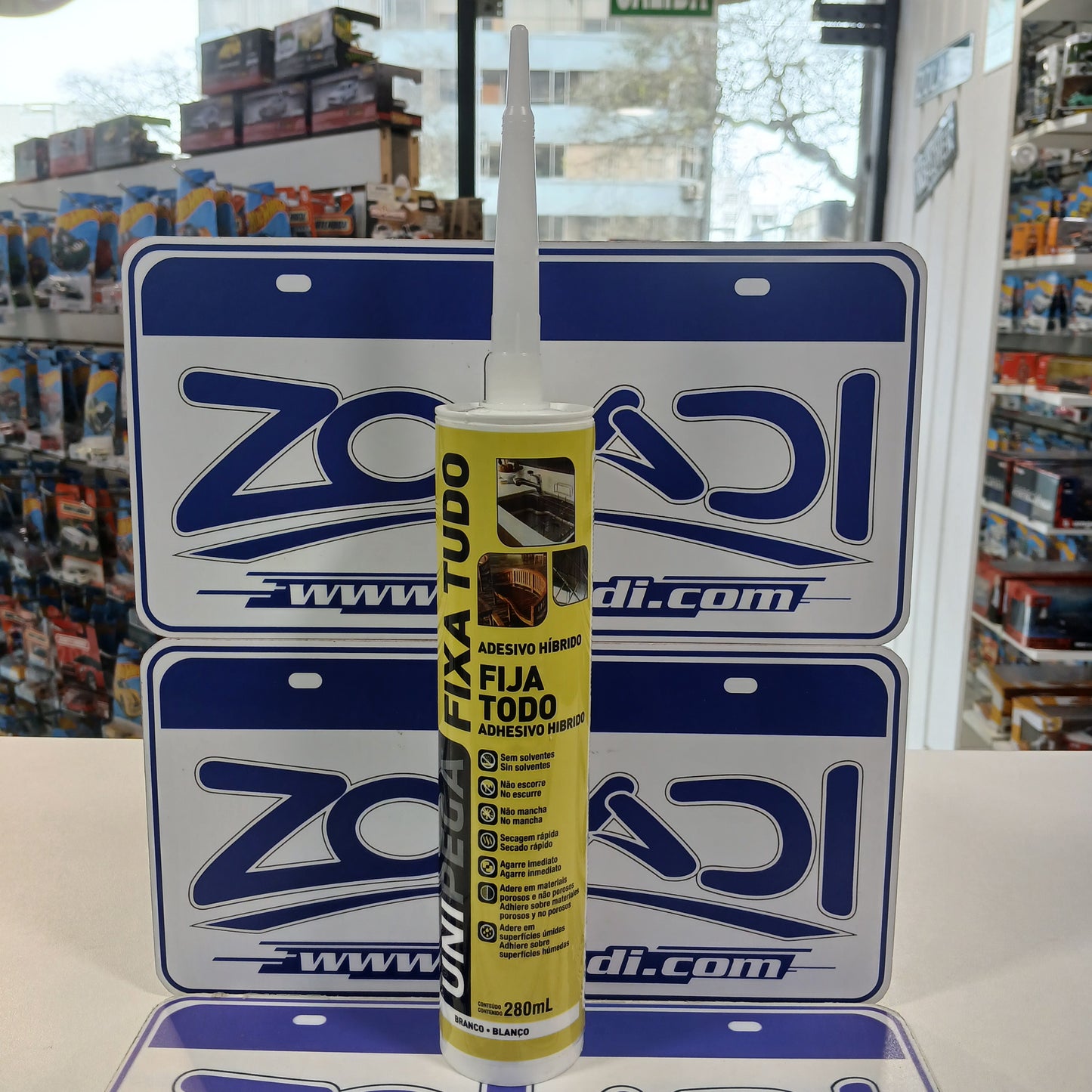 ADHESIVO HIBRIDO BLANCO 280ml FIJA TODO UNIPEGA