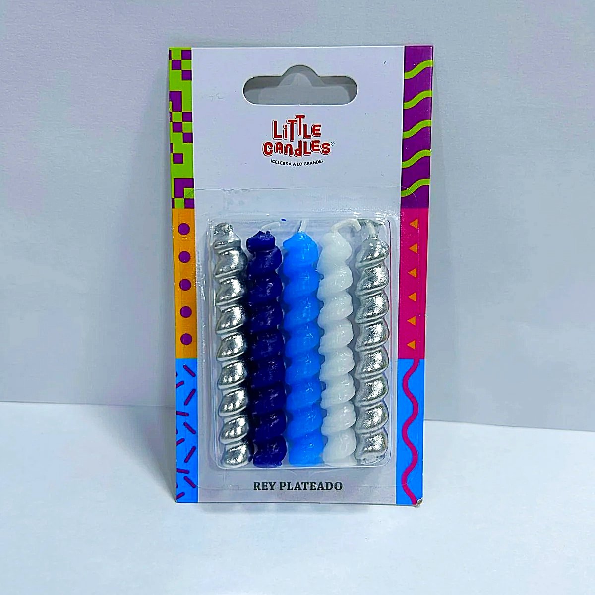 JUEGO DE VELAS PEQUEÑAS AZULES