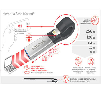 Sandisk Memoria USB Ixpand 32GB